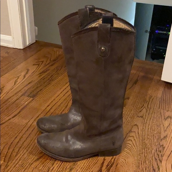 Frye | Brown Melissa Riding Boot Sz 7.5 - Picture 1 of 11